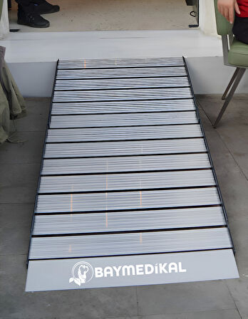 Engelli Rampası | Katlanır, Portatif, Kaymaz Yüzeyli, Yüksek Taşıma Kapasiteli 250x75cm