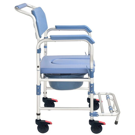 Poylin Alüminyum Banyo Tuvalet Sandalyesi | Hafif ve Dayanıklı Tasarım P610