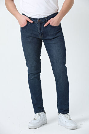 BROTHERS ERKEK SLIM FIT NORMAL BEL DÜZ PAÇA 5 CEPLİ ESNEK DENIM KUMAŞ JEAN KOT PANTOLON TİNT