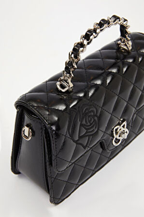 Levidor Gül Baskı Detaylı Premium El Çantası