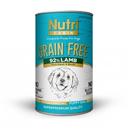 Nutri Canine Canine Kuzu Etli-Patatesli Büyük Irk Yetişkin Yaş Köpek Maması 400 gr