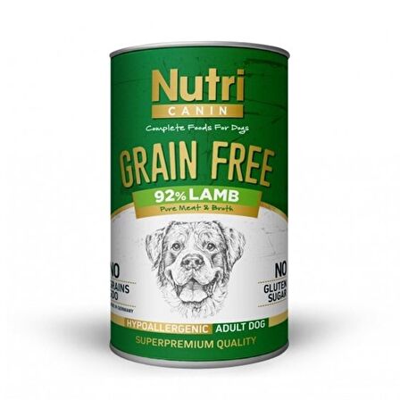 Nutri Canine  Kuzu Etli-Patatesli Büyük Irk Yetişkin Yaş Köpek Maması 400 gr