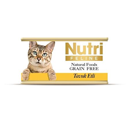 Nutri Feline Tahılsız Tavuklu Kedi Konservesi 85 Gr