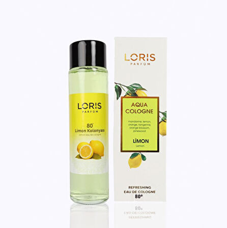 Loris Limon Cam Şişe Kolonya 180 ML