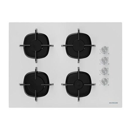 Silverline CS5610W01 Ankastre Ocak 70Cm Cam Beyaz