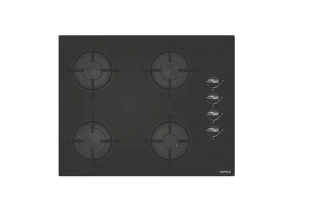 Häfele Luce Ankastre Ocak 65 cm 4 Gözlü Gazlı Siyah