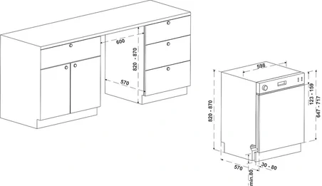 HÄFELE Orion Ankastre Bulaşık Makinesi | 6 Programlı | 60 cm