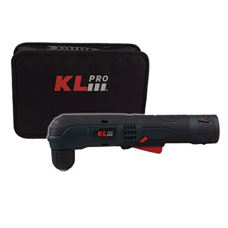 KLPRO KLDAM1020 10,8Volt/2.0Ah Li-ion Çift Akülü Profesyonel Dik Açılı Matkap