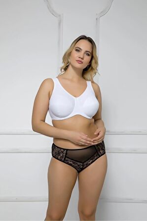 Kadın Beyaz  Cotton Toparlayıcı Sütyen 2117