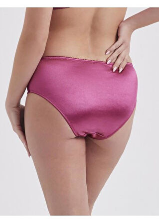 Moonlight 3125 Bordo Yüksek Bel Dantel Detaylı Slip Külot