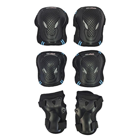 Cool Wheels Çocuk Scooter & Paten Koruma Seti – Kaliteli Dizlik ve Dirseklik Seti (M) Mavi FR37715