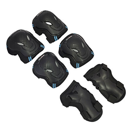Cool Wheels Çocuk Scooter & Paten Koruma Seti – Kaliteli Dizlik ve Dirseklik Seti (M) Mavi FR37715