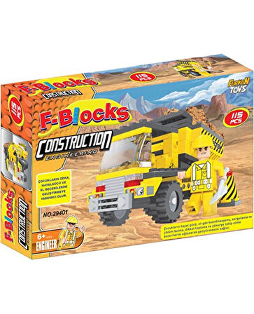 Furkan Toys F-Blocks İnşaat Seti 115 Parça 7982