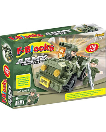 Furkan Toys F-Blocks Asker Seti 118 Parça 8026