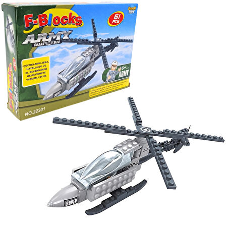 F-Blocks Asker Seri 61 Parça Lego Seti