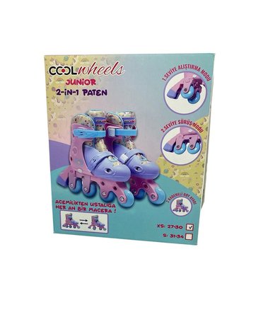 27-30 Ayarlı   ( 2 in 1 )  Otomatik Alıştırma Olan Paten 8866