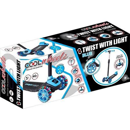 Cool Wheels Twist Led Işıklı Yükseklik Ayarlı Scooter