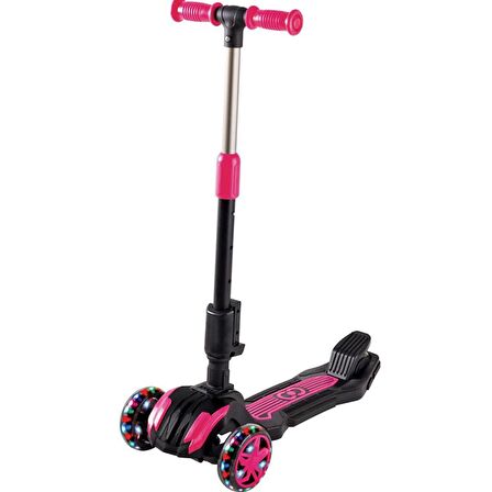 Cool Wheels Combo Oturaklı Işıklı Scooter - Pembe