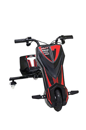 Cool Wheels Işıklı Drift Scooter, Elektrikli, Müzikli, 8+ Üstü Kırmızı FR59946