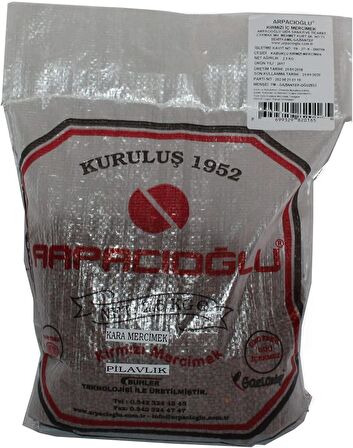 %100 Yerli Türk Malı Kabuklu Mercimek 2.5kg