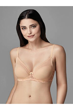 Kadın Ten Tüllü Toparlayıcı Sütyen