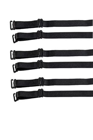 Yedek Sütyen Askısı 3'lü Set Siyah