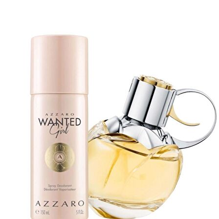 Azzaro Wanted Girl EDP 80 ml + Deodorant 150 ml Kadın Parfüm Seti