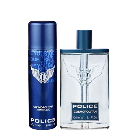 Police Cosmopolitan EDT 100ml + Body Spray 200ml Erkek Parfüm Set