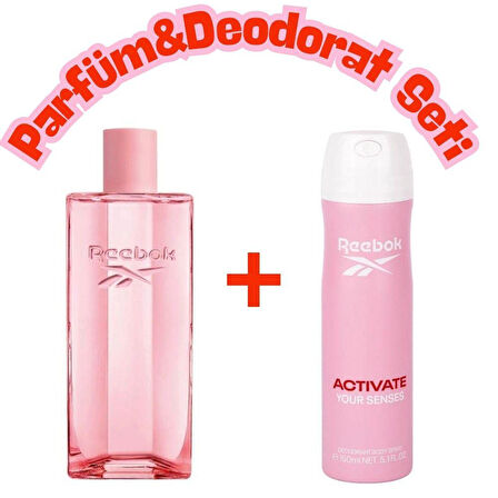 Reebok Activate Your Senses Kadın Deodorant ve Parfüm Seti