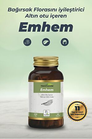 EMHEM 90 KAPSÜL 650mg - ALTIN OTU İÇEREN TAKVİYE EDİCİ GIDA