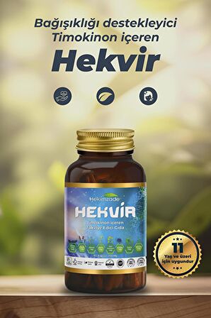 HEKVİR 45 KAPSÜL 750mg - ÇÖREK OTU YAĞI İÇEREN TAKVİYE EDİCİ GIDA