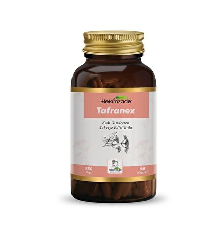 TAFRANEX 90 KAPSÜL 750mg - KEDİ OTU İÇEREN TAKVİYE EDİCİ GIDA