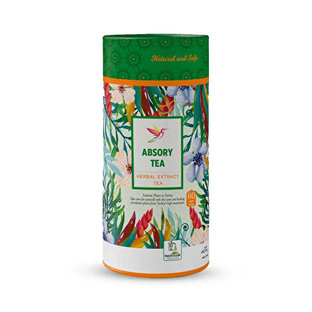 Absorby Paket Çay - Bodur Otu İçeren Bitkisel Karışım 60 Adet (3gr)