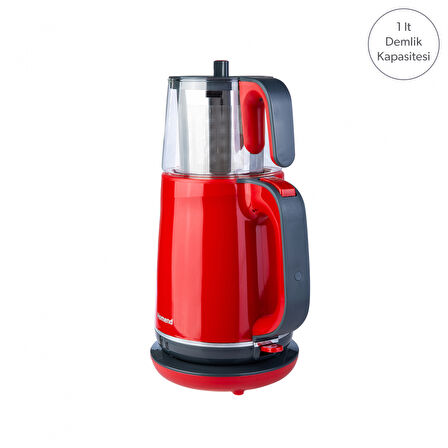 Homend Royaltea 1731H 1800 W Cam Demlikli Plastik 1.9 lt Elektrikli Çay Makinesi 