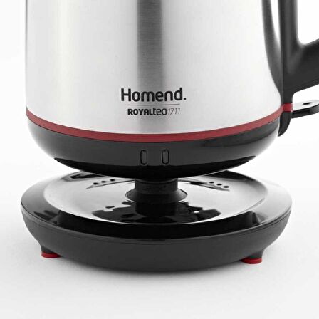 Homend Royaltea 1711H 2000 W Çelik 1.9 lt Elektrikli Çay Makinesi 