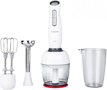 (OUTLET) Homend Handmaid 1904H 1000 W Bulut Kremi Blender Seti