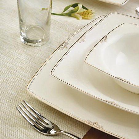 Emsan Yemek Takımı 60 Parça Fıne Bone Estiva Gold Em89