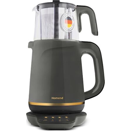 Homend Royaltea 1762H 2000 W Çay Makinesi Antrasit 