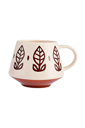 Emsan Ethnic Grass Kupa 480 ml Kahve