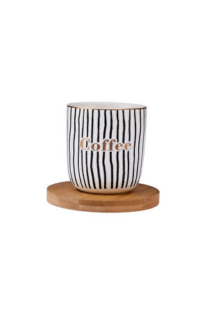 Emsan Tinycoffe 2 Parça New Bone Kupa Seti 200 ml Siyah