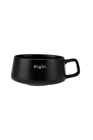 Emsan Night New Bone Kupa 320 ml Siyah