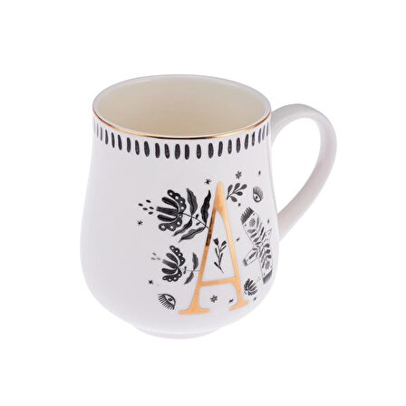 Emsan Artisan A Letter New Bone Kupa 220 ml