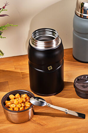 Emsan Smart Yiyecek Termosu 750 ml Siyah