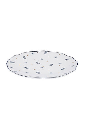 Emsan Infancy Snow New Year Yılbaşı New Bone 2'li Pasta Tabağı 20.5 Cm