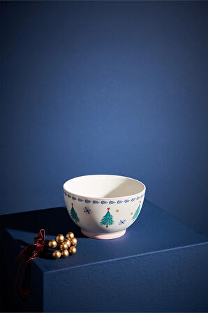 Emsan Infancy Pine New Year Yılbaşı New Bone Kase 14 Cm