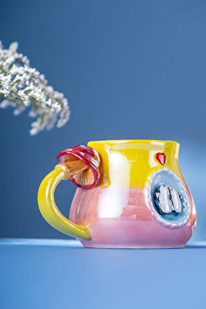 İstanbul Porselen Penguen Kupa 400 ML Pembe