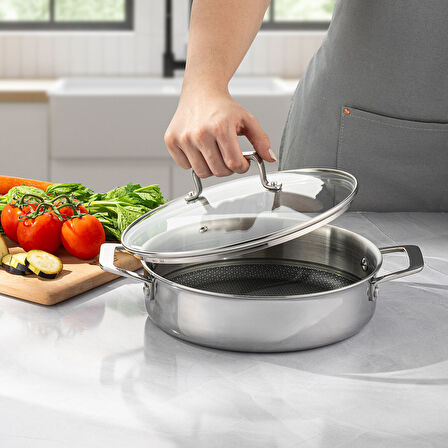 Emsan Pro Tri Ply Karnıyarık Tencere Çelik 24 cm