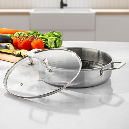 Emsan Pro Tri Ply Karnıyarık Tencere Çelik 28 cm