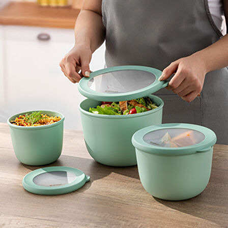 Emsan Lora 3'lü Saklama Kabı Haki