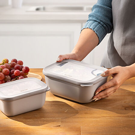 Emsan Lora 2'li Saklama Kabı Gri